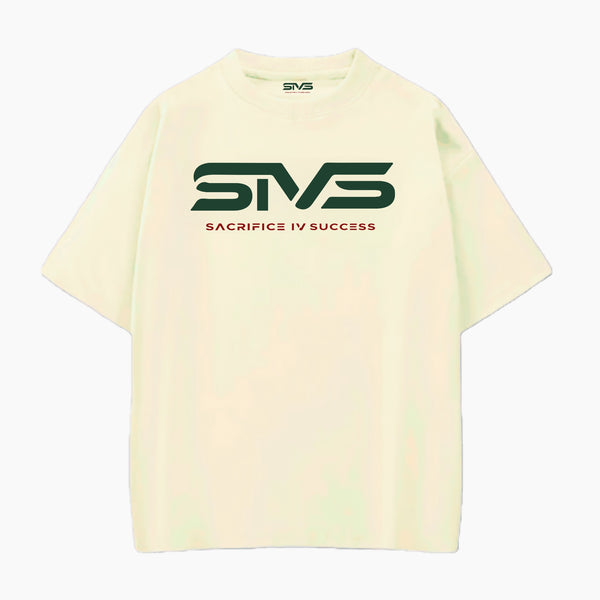 LOGO TEE  (Cream/Green/Red)