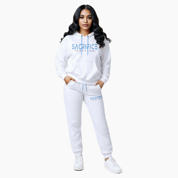 SIGNATURE JOGGING SET   (White/Light Blue/Navy Blue)