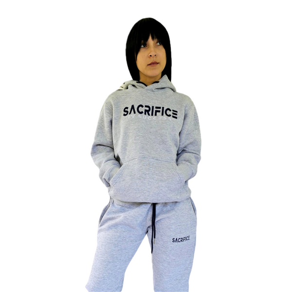 SIGNATURE JOGGING SET   (Gray/Navy Blue/White)